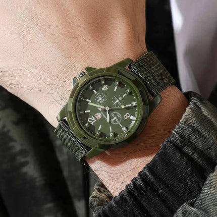 Orologi militari da uomo casual Orologio da polso sportivo al quarzo Cinturino in nylon Orologio da uomo Relogio Masculino (senza scatola) platinumshop