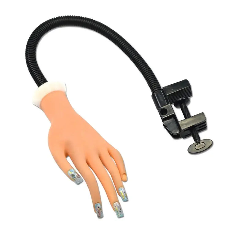 Nail Art Training Fake Hand Display False Tips UV Gel Polish Painting Tools Manicure  Practice Model 2028