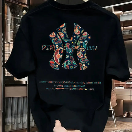 Men's Summer Printed T-Shirt - High Quality, Casual, Versatile, and Fashionable Loose-Fitting T-Shirt