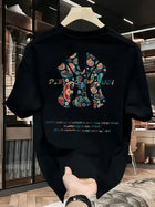 T-shirt stampata estiva da uomo - T-shirt di alta qualità, casual, versatile e alla moda, dal taglio ampio