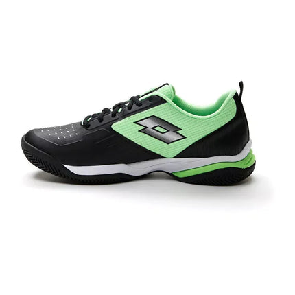 Padel Lotto Superrapida 400 IV Black/Green Sneakers PlatiNum