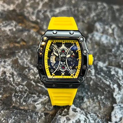 Orologio da uomo leggero marchio di lusso quadrante barile di vino orologio sportivo alla moda con bagliore notturno orologio calendario Reloj L146 platinumshop