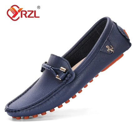 YRZL Mocassini da uomo Scarpe in pelle fatte a mano Scarpe da guida casual Scarpe slip-on Mocassini comodi di lusso Scarpe da uomo Taglie forti 37-48