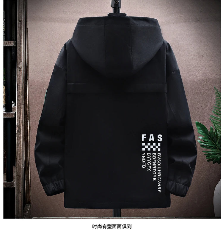 Autumn Men Tracksuit Casual Spring Sportswear Hooded patchwork Jackets Pants 2 Piece Sets Hip Hop Running Sports Suit