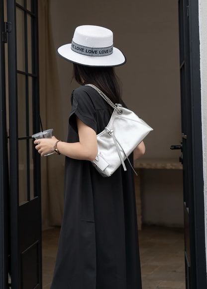 Women's Soft Top Grain Leather Tote Bag - Large Capacity Crossbody Shoulder Underarm Bag, Stylish Versatile Shopping Handbag