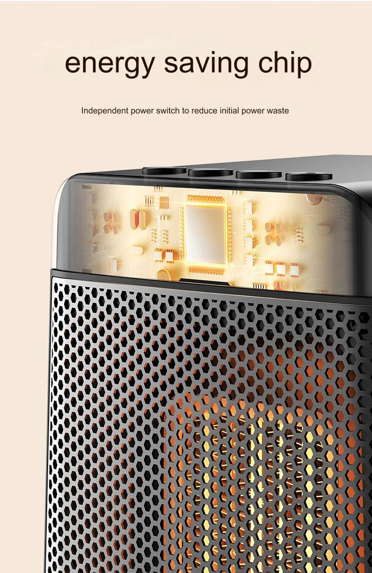 1000W Flame Portable Electric Heater Portable Desktop Fan Warm Air Blower for Ptc Heating Household Office Mini Space Heater