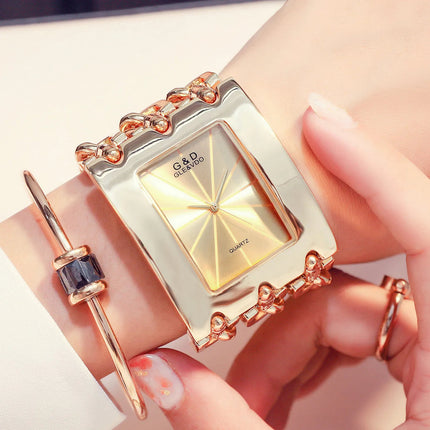 Orologio da donna di marca di lusso Abito con strass Orologi da polso da donna Eleganti orologi femminili in oro per le donne Montre Femme 2025 platinumshop
