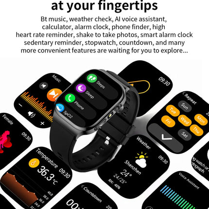2026 Nuovo Misurazione Accurata Salute Smart Watch ECG + PPG Acido Urico Pressione Sanguigna Lipidi Nel Sangue Chiamata BT Smartwatch Per Le Donne Degli Uomini platinumshop