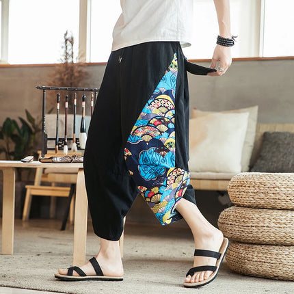 Pantaloncini Estivi da Spiaggia per Uomo, Nuova Stampa Hawaiana, Comodi Pantaloni a Tre Quarti in Cotone Traspirante, Moda Casual Maschile
