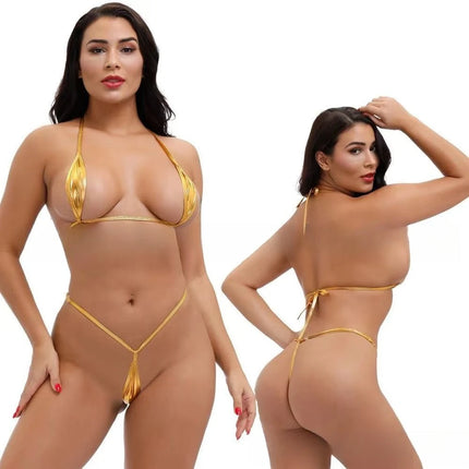 Women Mini Bras Panty Sets Erotic Lingerie For Woman Halter Underwear Sex Set Adult Female Costumes Sexy Body Lingeries Outfit