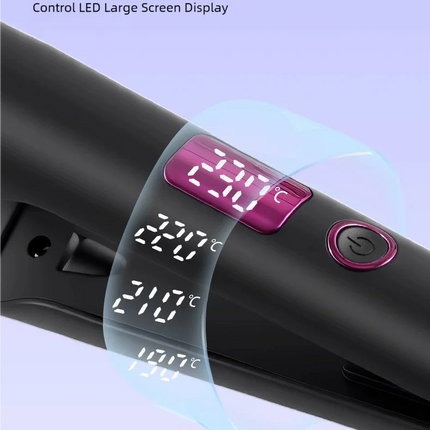 TINSOL New 2-in-1 Curling Iron & Straightener Multi-Function Hair Styling Tool Dual-Purpose Curling and Straightening Iron
