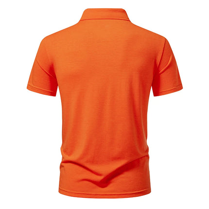 Men's Summer Short Sleeve Polo, Henley Collar T-Shirt, Solid Color T-Shirts, T-Shirt T11