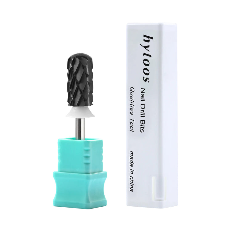 HYTOOS 5XC Safety Barrel Nail Drill Bits 3/32 Smooth Top Carbide Manicure Bit Remove Thick Gel Drills Accessories Supplier