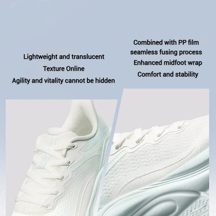361 Degrees Women Enchanted 2.0 Running Shoes Lightweight Versatile Soft Cushioning Durable Versatile Female Sneakers 682512235 PlatiNum