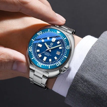 QINGXIYA Orologi al quarzo da uomo di lusso delle migliori marche Cinturino in acciaio inossidabile di alta qualità Orologio sportivo di moda con data luminosa impermeabile platinumshop