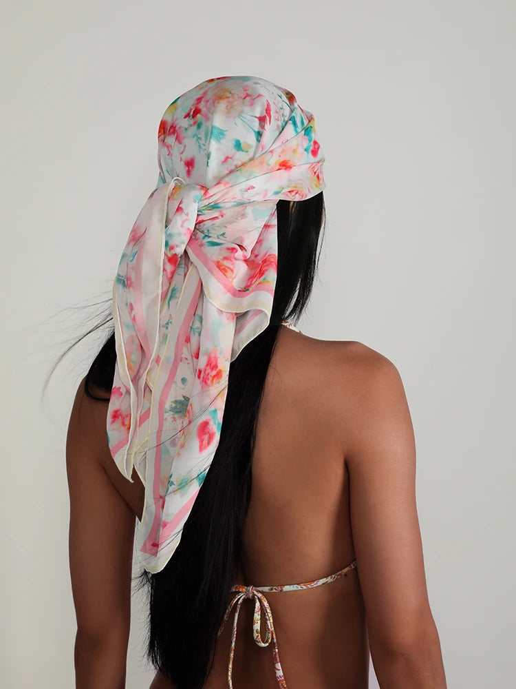 Stampa Cover up Sexy Beachwear Summer Sarong 2024 nuova sciarpa per le donne brasiliano Wrap Beachwear femminile platinumshop