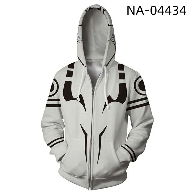 Anime Satoru Gojo 3D Digital Printing Men/Women Autumn Japanese Anime Hoodies Sweatshirt Harajuku Jacket Coat Cosplay Costume
