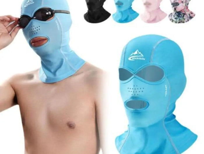 High Quality New Women Men Neoprene Swimming Cap Sun Protection Diving Caps Surf Cover Head Diving Beach Swim Mask