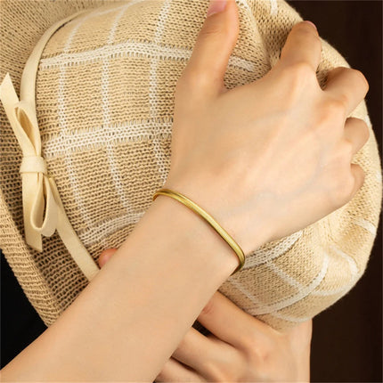 Collana lunga a catena a serpente di moda Uomo Donna Catene a maglie color oro in acciaio inossidabile Set di gioielli punk di base all'ingrosso platinumshop