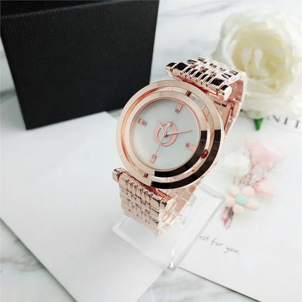 Orologio da Polso Semplice ed Elegante Automatico al Quarzo in Acciaio Inossidabile per Donna Montre Homme Relogio Feminino platinumshop