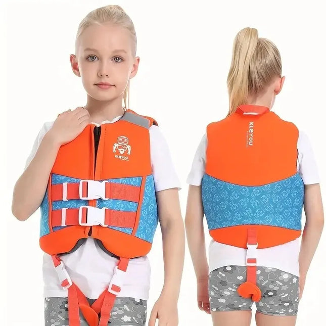 Kids Neoprene Life Vest, Boys and Girls Floating Life Jacket, Surf Vest, Drift Buoyancy, Swimming Aid