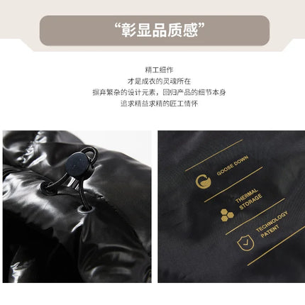 Winter Black All-match Men Parkas Coats with Hood Comfortable Warm Male Clothing Solid Color Thicken Cotton Jackets High Quality
