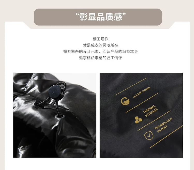 Winter Black All-match Men Parkas Coats with Hood Comfortable Warm Male Clothing Solid Color Thicken Cotton Jackets High Quality