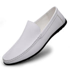 Scarpe casual da uomo in pelle moda Estate comode slip on di alta qualità Mocassini bianchi Comode scarpe da barca da guida Mocassini da passeggio