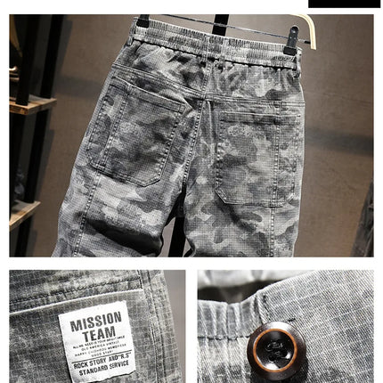 Camouflage Military Jogger Pants Men 2025 Pure Cotton Men's Spring Autumn Multi-pocket Function Cargo Pant Streetwear Trousers