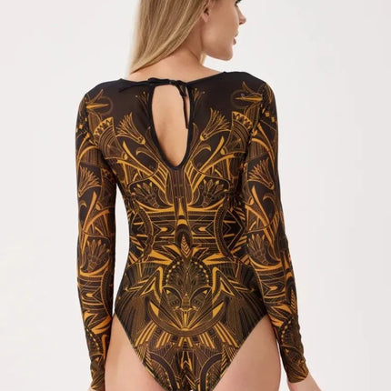 Nuovo costume da bagno sexy a vita alta da donna costume da bagno estivo bikini set costumi da bagno a maniche lunghe da donna costume da bagno da spiaggia per donna platinumshop