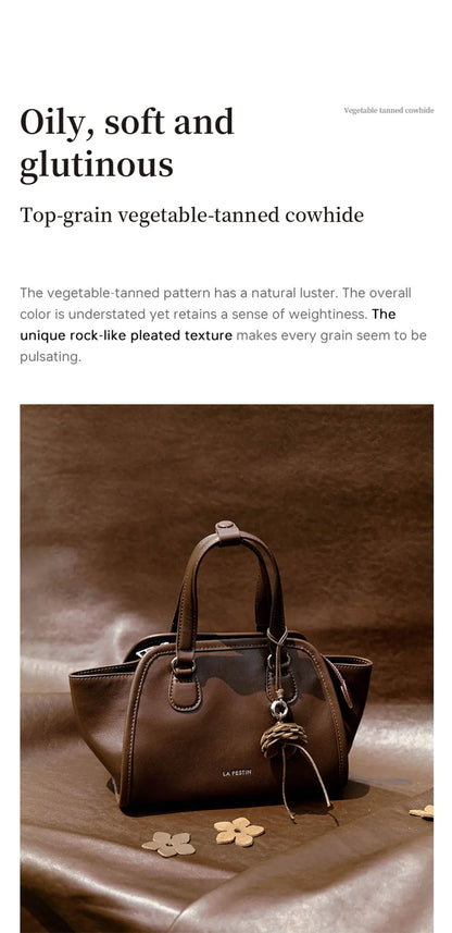 LA FESTIN Original Brand Women's Bag Shoulder Bag Leather Handbag 2025 New Dumpling Bag Fashion Crossbody Bag Lady Wallet