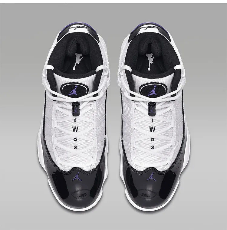 Nike Official Genuine JORDAN 6 RINGS Men's Sports Shock Absorption Basketball Shoes 322992-104