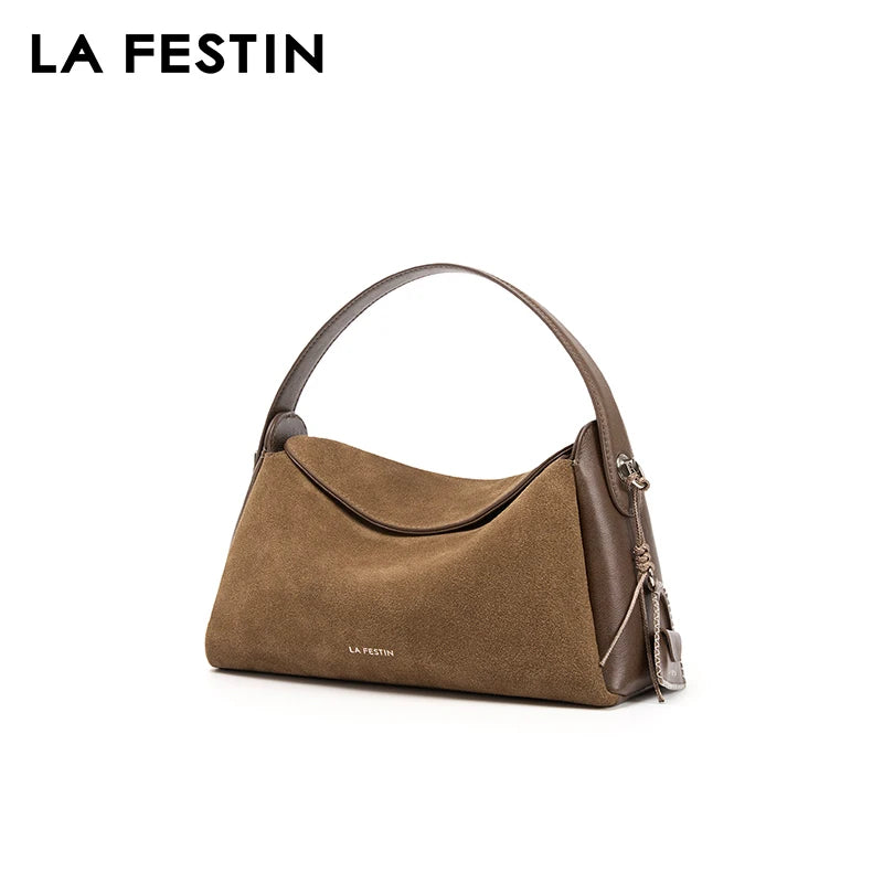 LA FESTIN Original Handbag Woman 2025 New Shoulder Bag Large Tote Bag Suede Bag Fashion Crossbody Bag Luxury Brand Bags