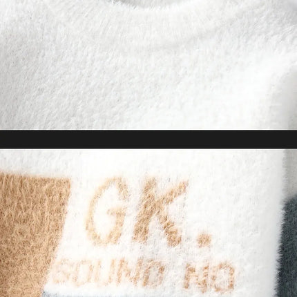 Sweaters men 2025 Winter Letter pattern thick sweater men Student youth sweaters autumn Men's wool pullovers full size S-3XL