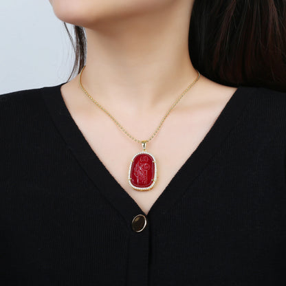 Oro/argento vendita calda stile religioso placcato oro St. Jude zircone collana pendente personalizzato per uomo donna regalo gioielli festa