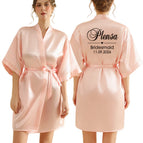 pink robe / M