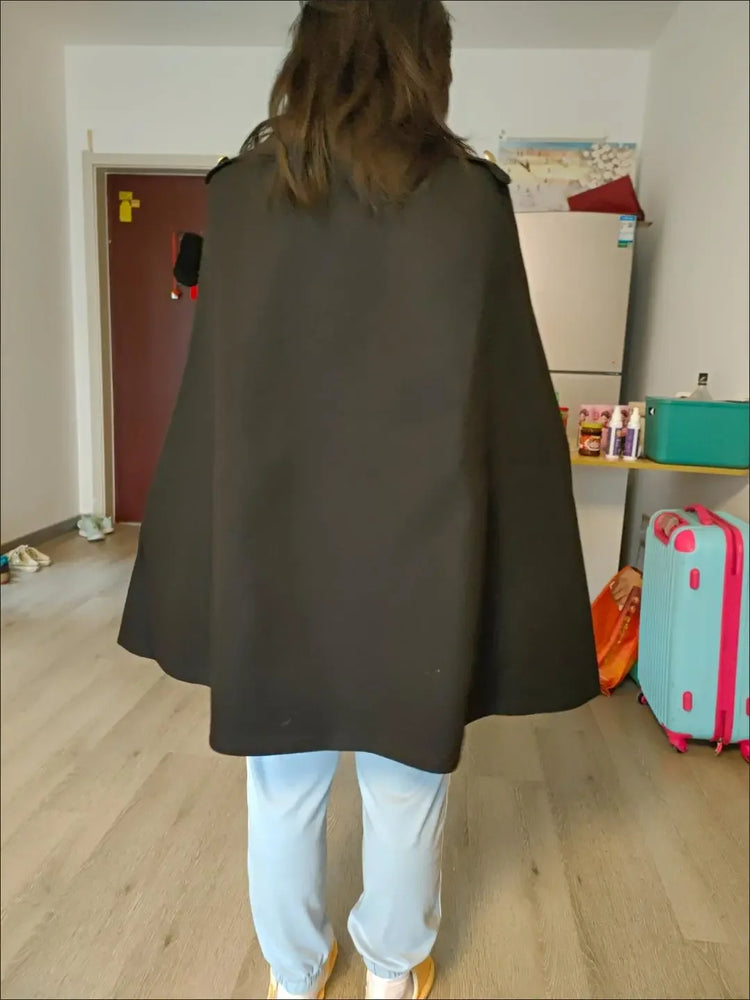 Autumn Winter Plus Size Women Coat Woolen Cloth Cloak Loose Overcoat Female High Quality 2025 Manteau Femme Hiver Oversize