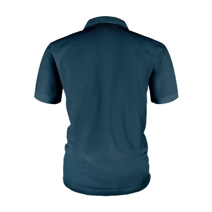 Men's Short Sleeve Summer T-Shirt with Ice Silk Lapel, Men's Top