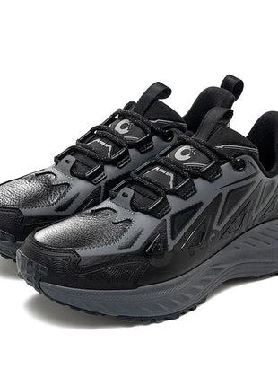 ONEMIX Scarpe casual da uomo autunno inverno Scarpe da trekking antiscivolo e resistenti all'usura con assorbimento degli urti morbido ed elastico PlatiNum