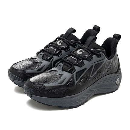 ONEMIX Scarpe casual da uomo autunno inverno Scarpe da trekking antiscivolo e resistenti all'usura con assorbimento degli urti morbido ed elastico PlatiNum