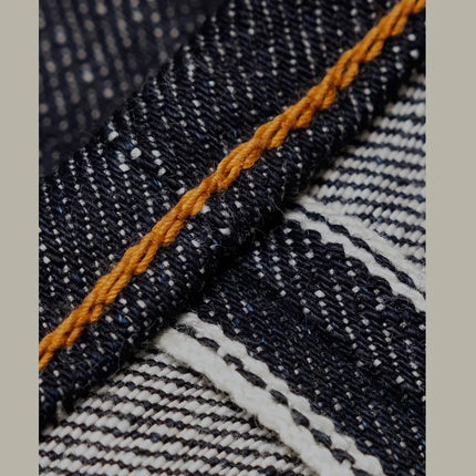 Red Tornado Retro Heavy 18oz Raw Selvedge Denim Pants Sanforized Button Fly High Waist Flap Pocket Carpenter Style Jeans