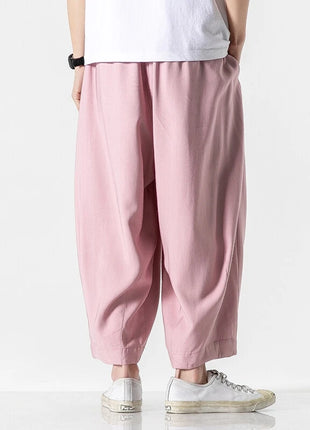 Men's Oversized Wide Leg Pants Comfortable Harajuku Style Joggers Casual Loose Fashion Elastic Waist Streetwear