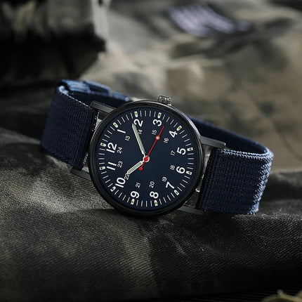 Orologio da polso sportivo al quarzo da polso da uomo con cinturino in Nylon luminoso orologi da polso resistenti agli urti platinumshop