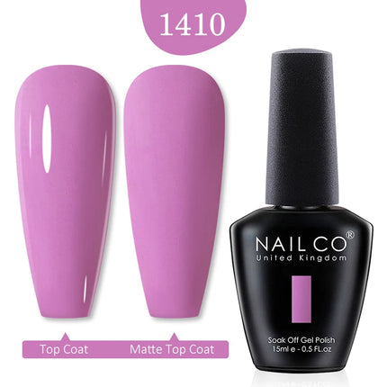 NAILCO 15ml Green Blue Series UV Nail Gel Polish Blue Colors UV&LED Gel Varnish Red Soak Off Semi Permanent LED Nail Gel Varnish