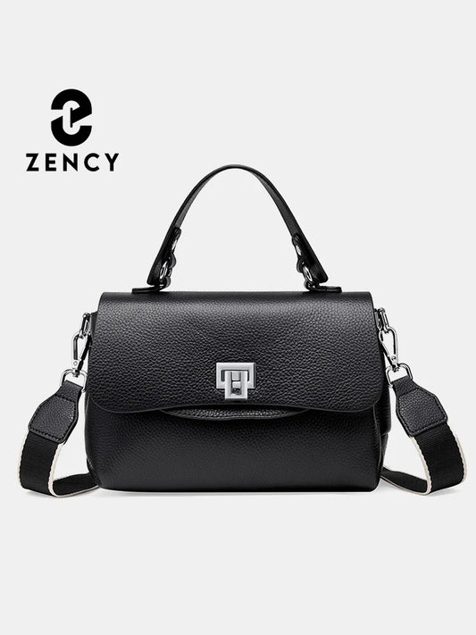 Zency Borsa da donna in vera pelle con manico superiore Borse a busta Borsa a tracolla di design di lusso da donna Elegante tracolla per donna
