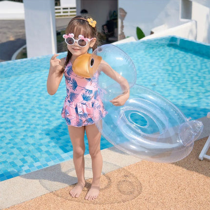 Rooxin Flamingo Nuoto Cerchio Bambino Infantile Galleggiante Piscina Anello di Nuoto Con Parasole Sedile Galleggiante Estate Spiaggia Piscina Festa Giocattoli
