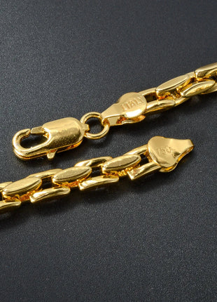 Sunny Jewelry Set Classic placcato oro collana bracciale per donna uomo Luxury Punk rame Link catene collana braccialetto regalo platinumshop