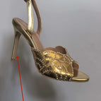 Sandals gold 8cm