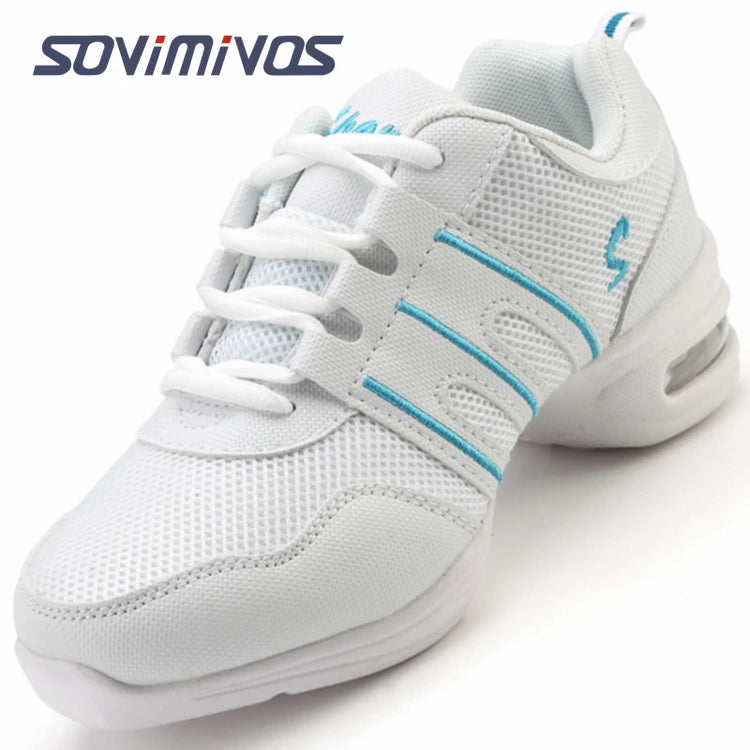 New Soft Outsole Breath Dance Shoes Women Sports Feature Dance Sneakers Jazz Hip Hop Shoes Woman Dancing Shoes Ladies Sneakers