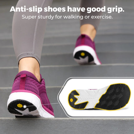 FitVille Wide Toe Box Shoes For Women Breathable Wide Fit Running Shoe Lightweight for Swollen Feet with Cushioned Relief Pain PlatiNum